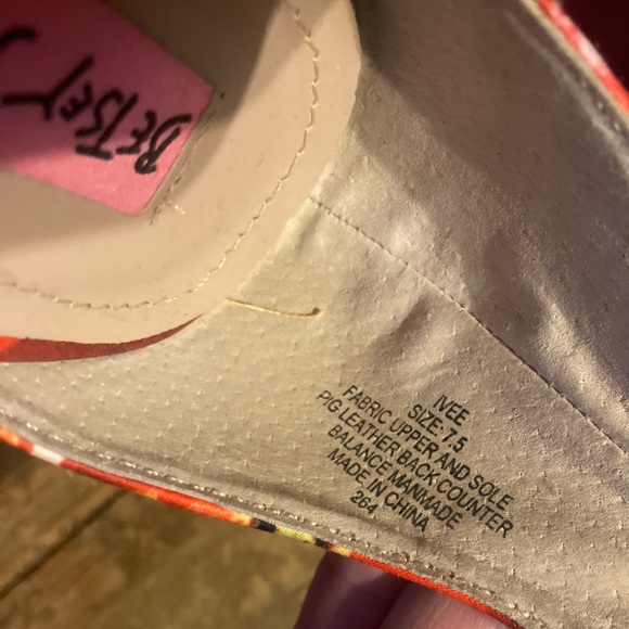 Betsey Johnson Floral Block Heel Ankle Strap Sandal - Picture 11 of 11